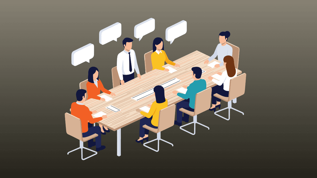 Team discussion illustration