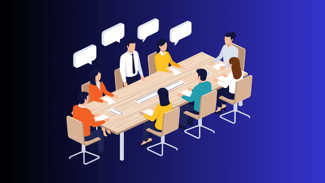 Team discussion illustration